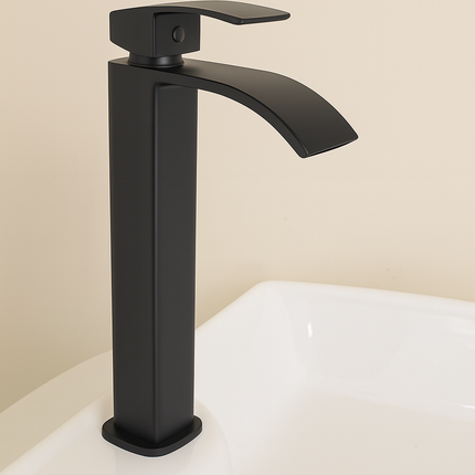 Bathroom Basin Faucet – Single Handle Modern Tall Mixer Tap