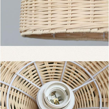 Handwoven Rattan Pendant Light – Natural Bamboo Ceiling Lamp (Width 40 CM) for Home & Hospitality Spaces