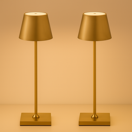 Rechargeable Table Lamps – Touch Control LED with Elegant Design (2pcs Pack)