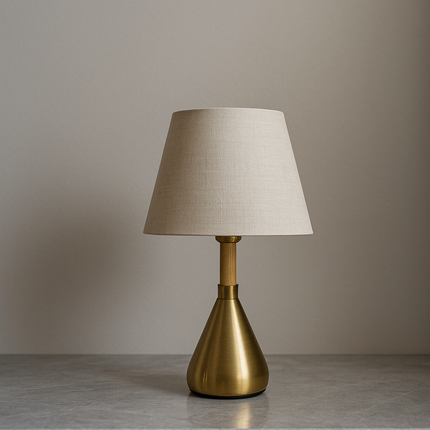 Modern Golden Table Lamp – Soft Ambient Light for Bedroom & Living Room (2pcs Pack)