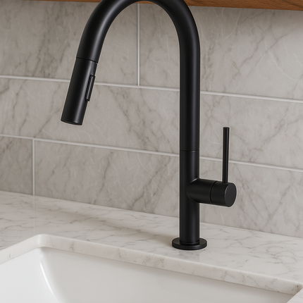 Luxury Kitchen/Bathroom Faucet – High Arc Pull-Down Mixer Tap