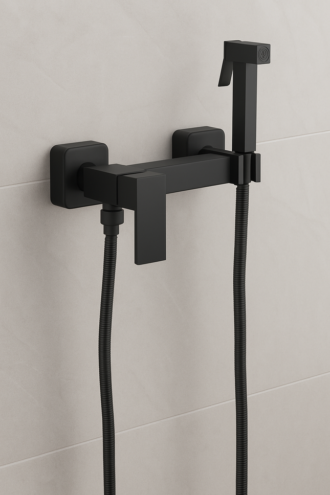 Wall Mounted Toilet Shower Faucet with Handheld Bidet Sprayer
