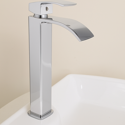 Bathroom Basin Faucet – Single Handle Modern Tall Mixer Tap